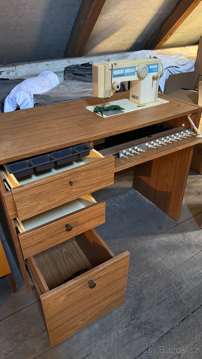 Prodám funkční skříňkový šicí stroj Veritas - 6