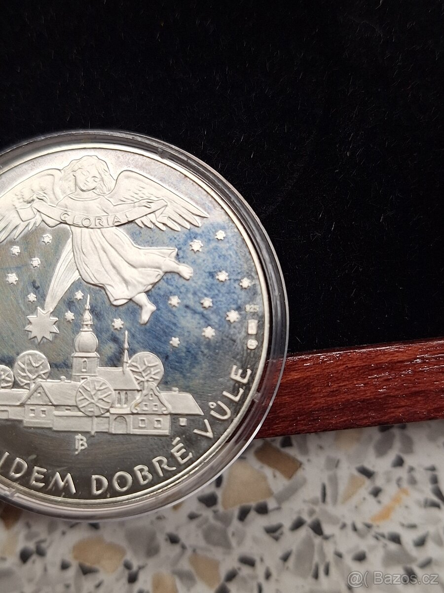 Stříbrné mince medaile klaneni tri kralu - 6