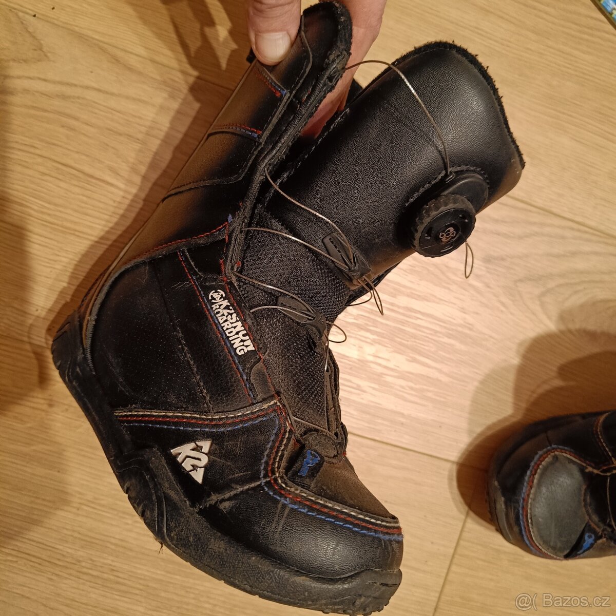 Snowboard 110 cm K2 Mini Turbo + boty - 6