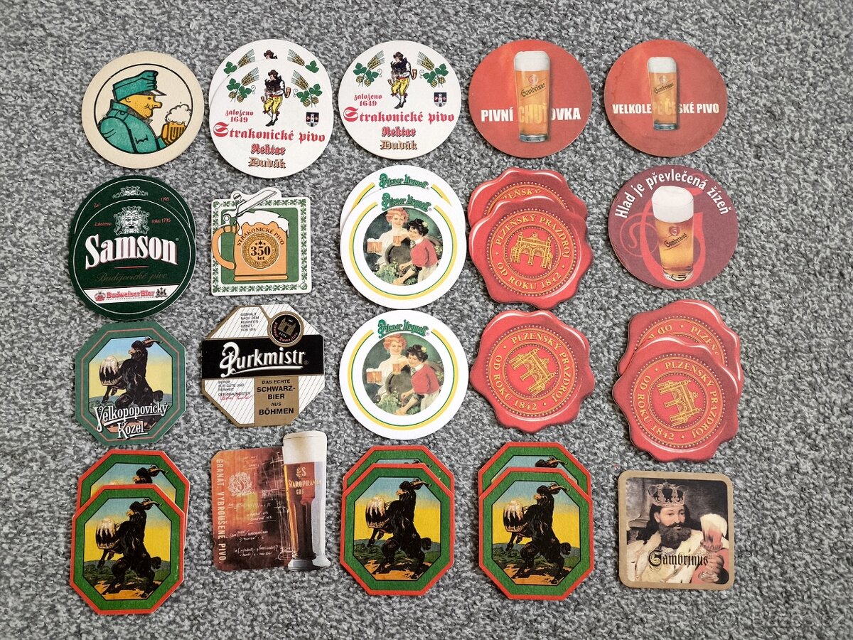 Pivní tácky celá sbírka většinou socialismus - 6