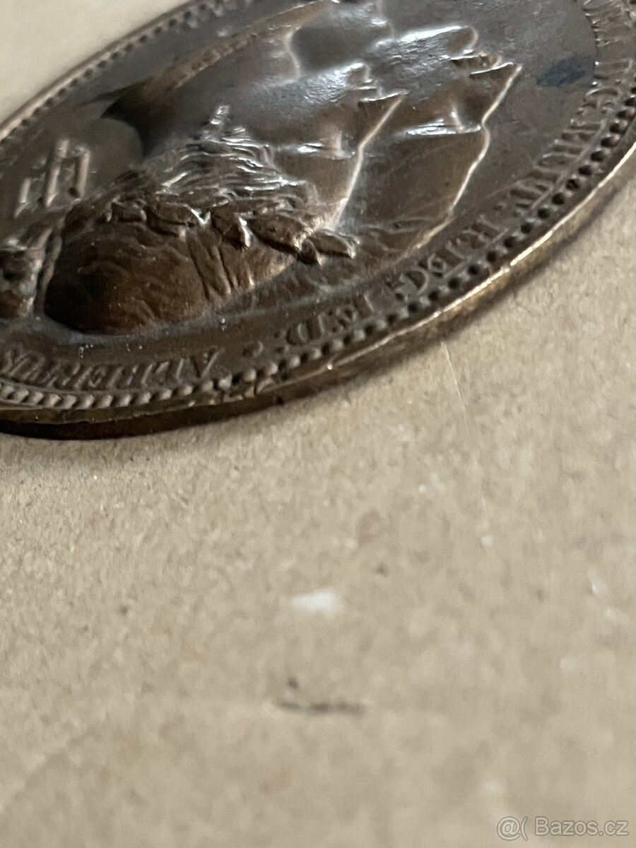 Stará medaile, plaketa r.1851 - 6