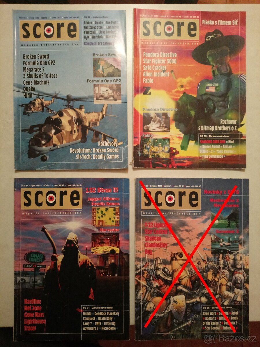 Časopisy SCORE č. 1 - 6