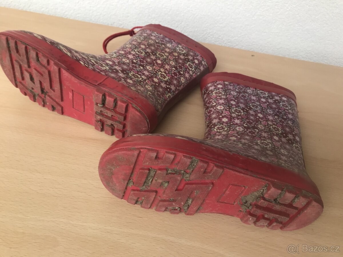 holinky, kvítkované, velkost 33, gumáky - 6