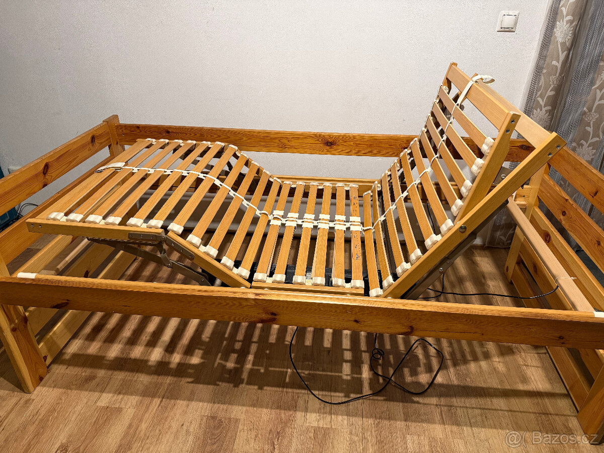 Zdravotní postel s elektrickým roštem a zdravotní matrací - 6