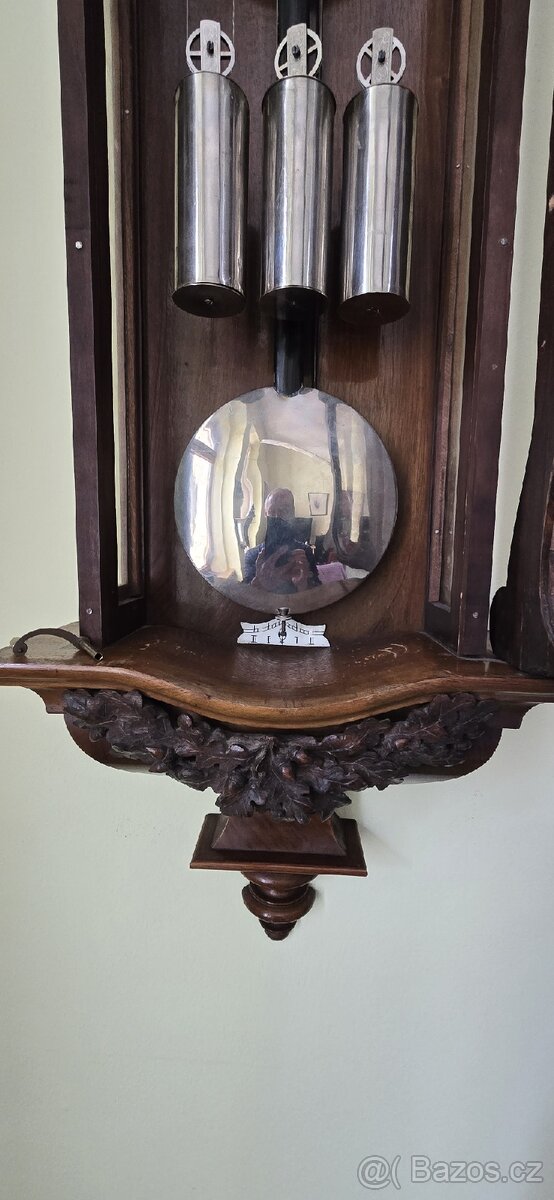 TŘÍZÁVAŽOVÉ STAROŽITNÉ PENDLOVÉ HODINY, VÍDEŇSKÉ - 6