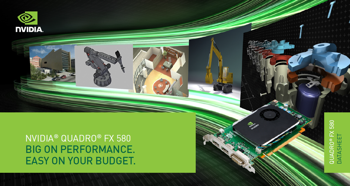 profesionální grafická karta - nVidia - Quadro FX580 - 10ks - 6