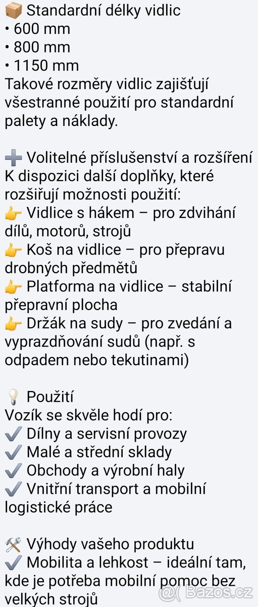 Ruční paletovy vozík - 6