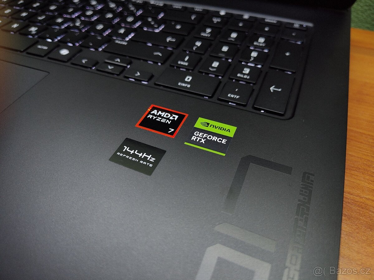 Nepoužitý 17"Omen,R7-8gen,RTX-4060,PCIe 4.0,Záruka. - 6