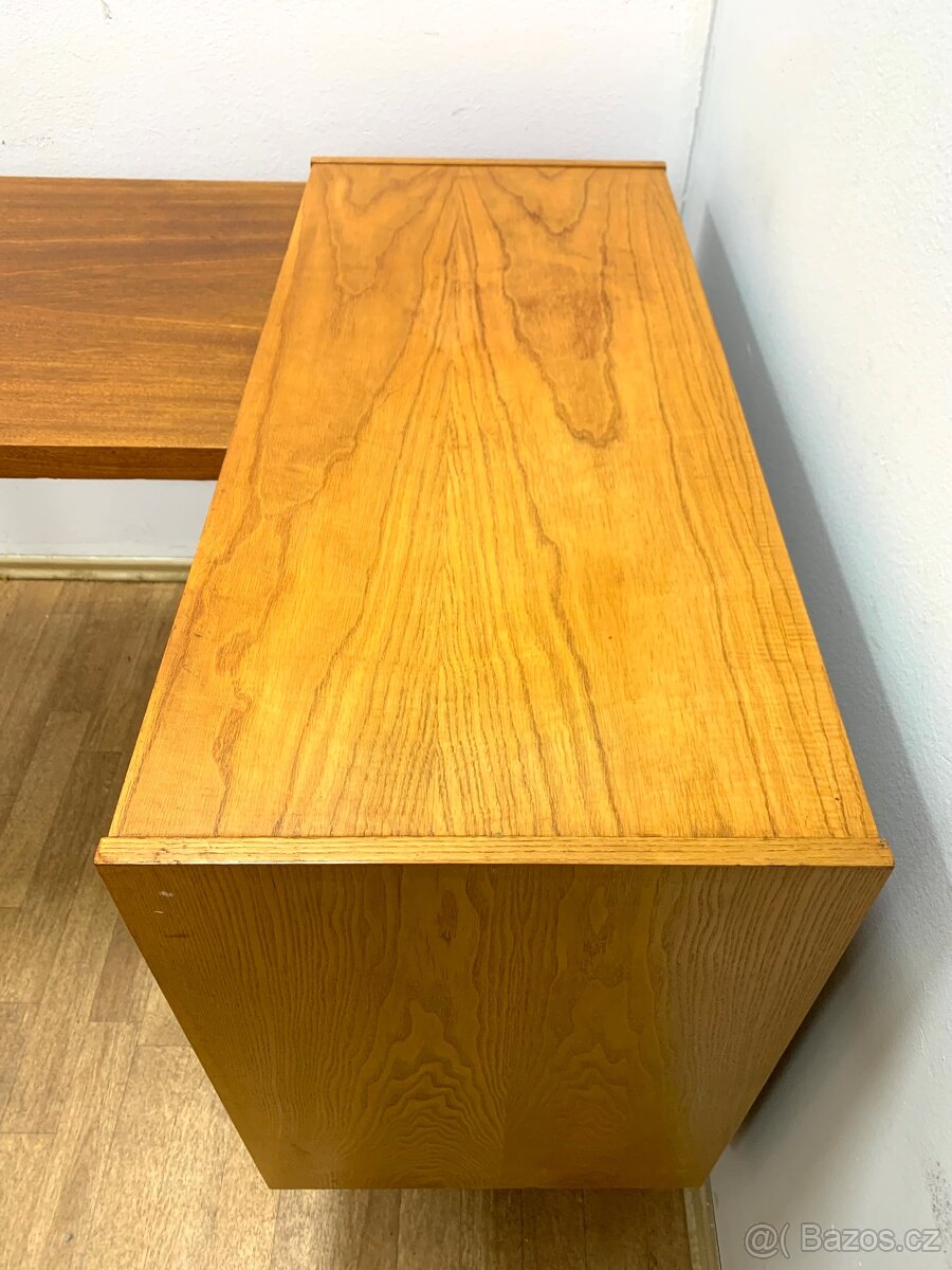 Retro psací stůl 60. léta Brusel - 6