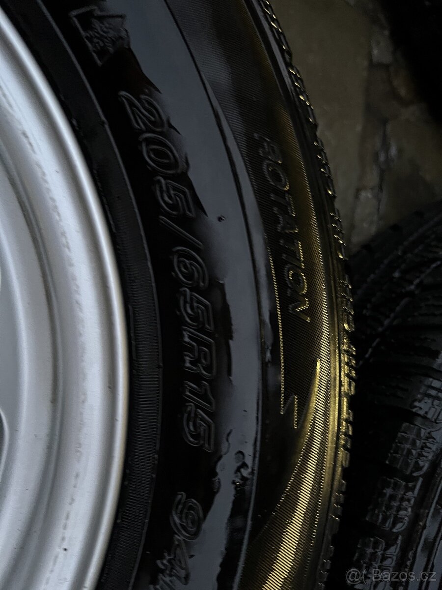 Prodám ALU kola a zimní pneu 205/65 r15 s rezervou - 6