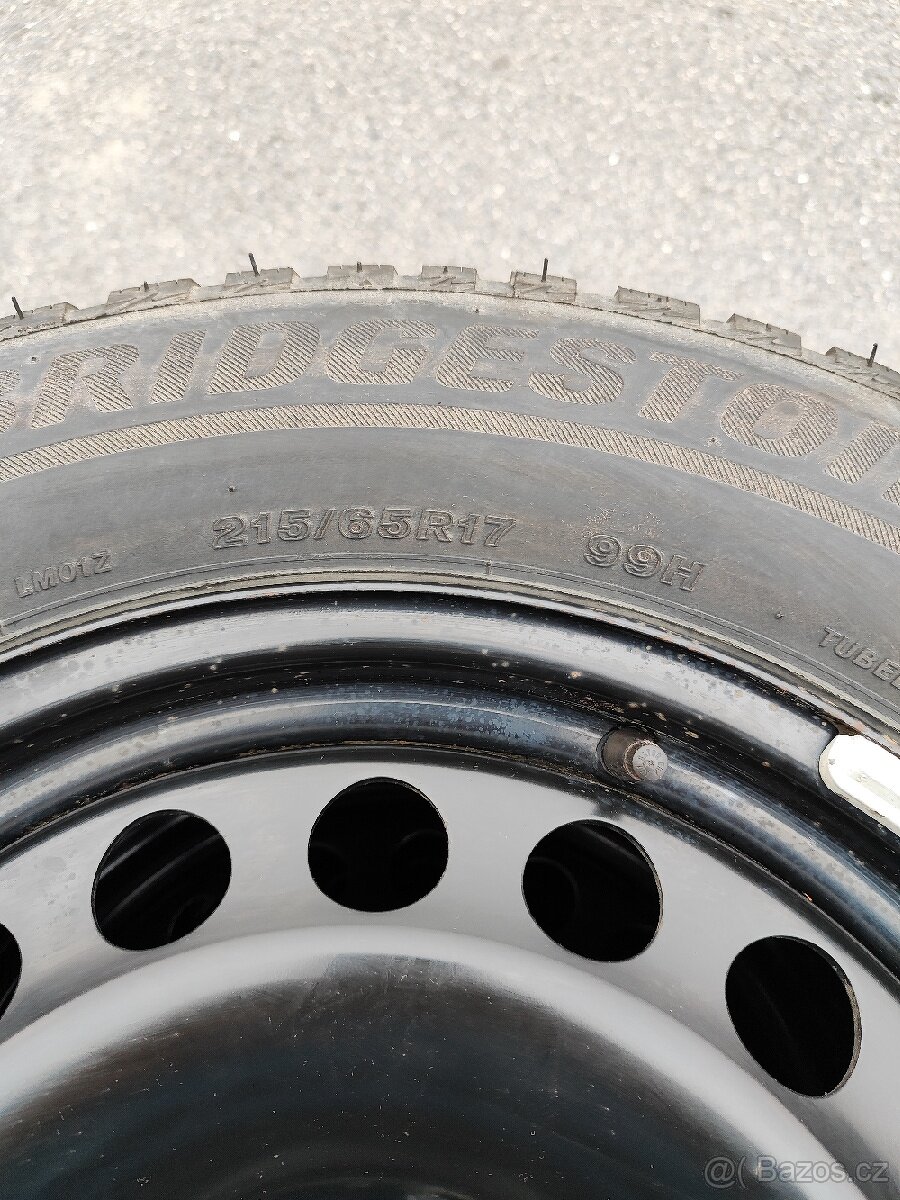 Zimní komplety VW , 215/65 R17 99H Bridgestone - 6