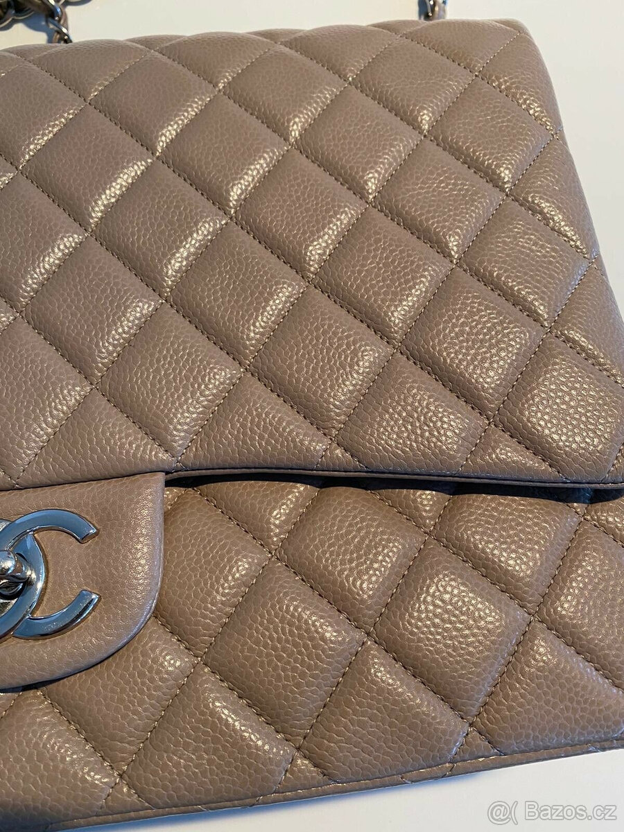 Originální kabelka Chanel 2.55 Jumbo, kaviárová kůže - 6