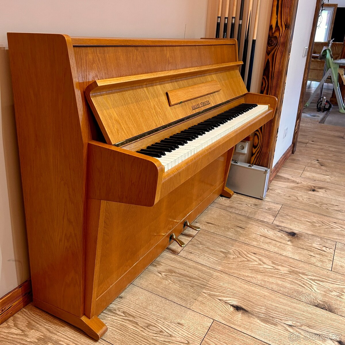 Pianino August Förster, světlý dub - 6