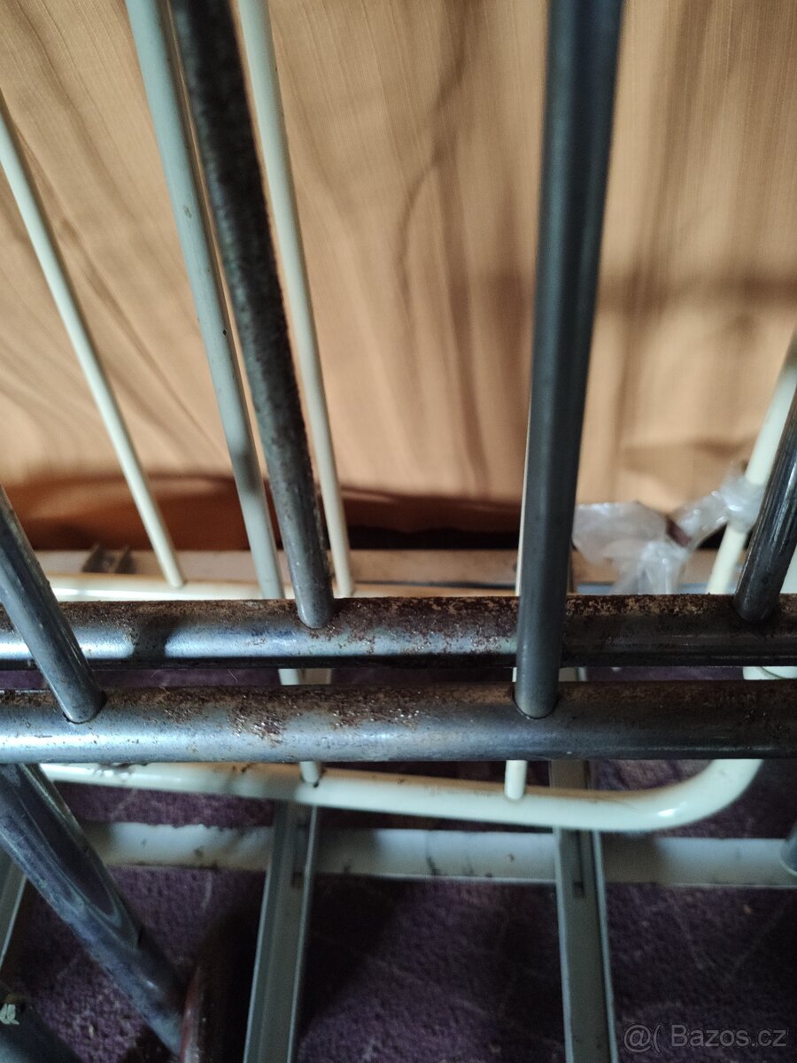 Retro kovová dětská postýlka - 6