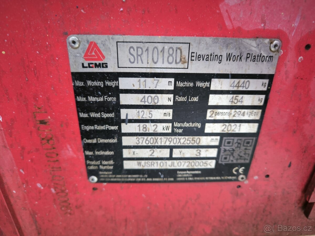 Terénní plošina LGMG SR1018D - 6