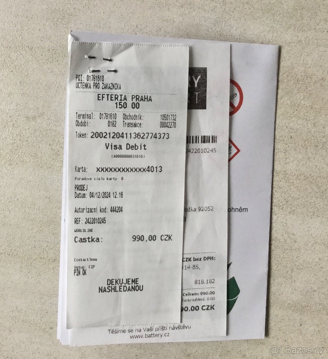 Prodám baterii VARTA Powersports AGM (TX14-4 / TX14-BS) - 6