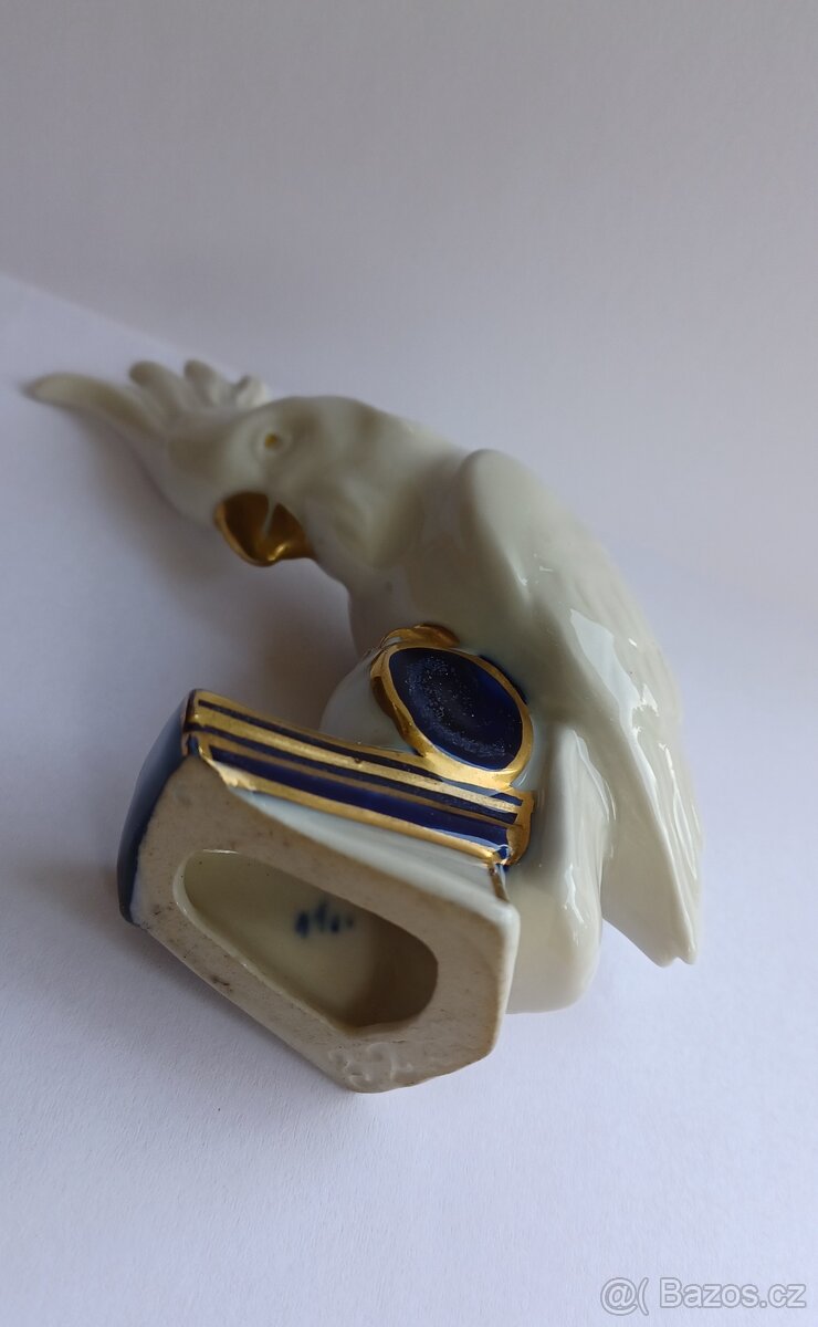 Porcelánový kakadu ARTDECO - 6