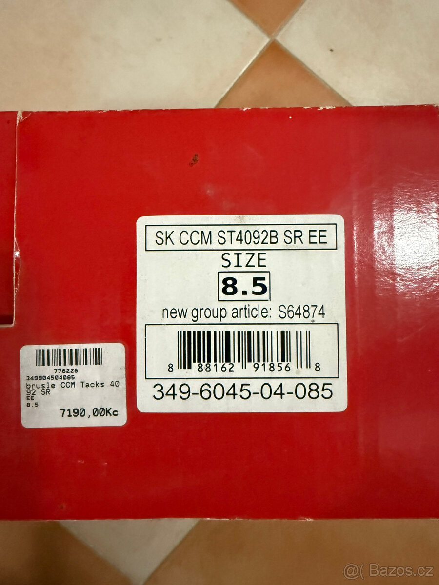 Brusle CCM TACKS 4092, velikost 8,5 - 6