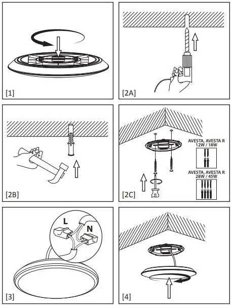 LED svítidla Brilum AVESTA 12W R s pohybovým senzorem, NOVÉ⭐ - 6
