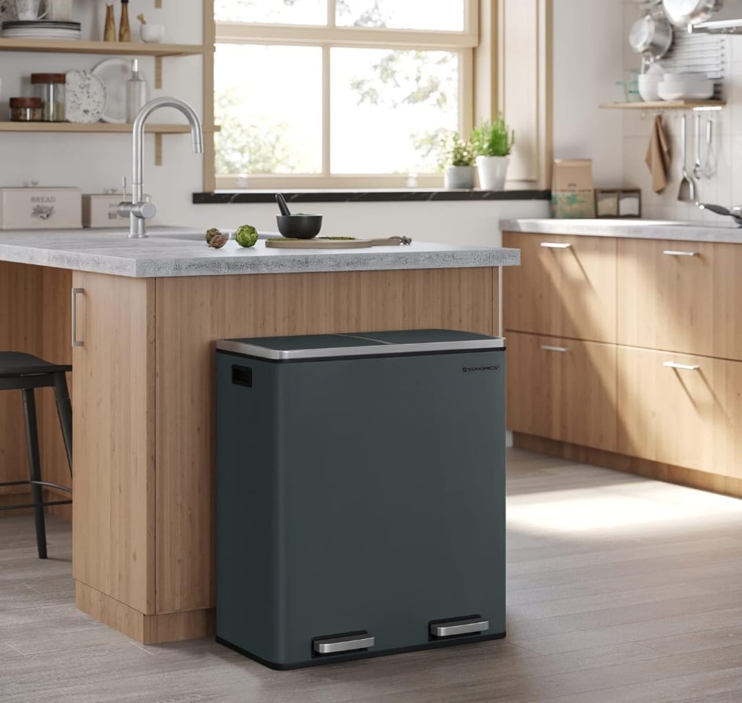 Nový recyklační odpadkový koš 2x15 litrů - 6