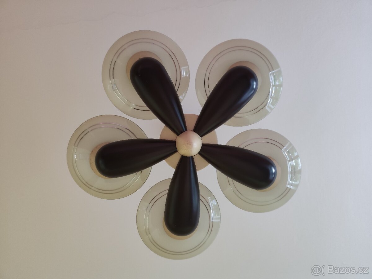 Pěti-ramenný retro lustr po babičce - 6