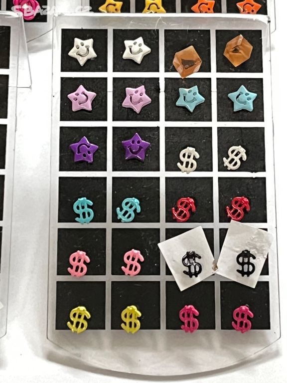 Naušnice barevné - 6