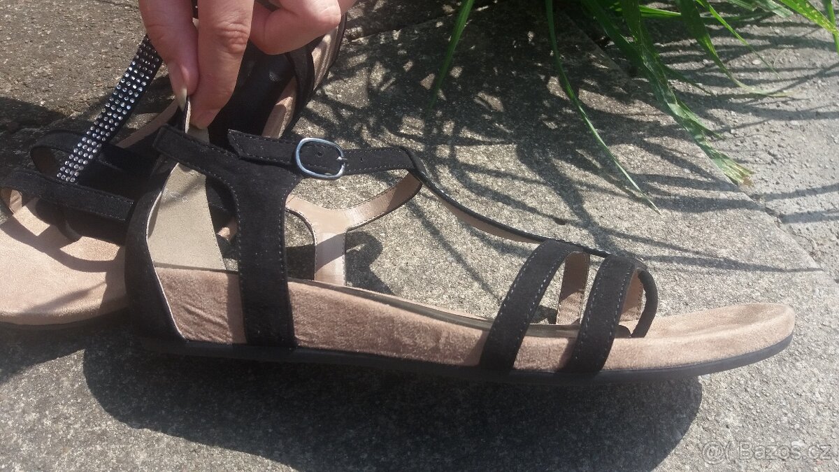 Černé sandálky 41 - 6