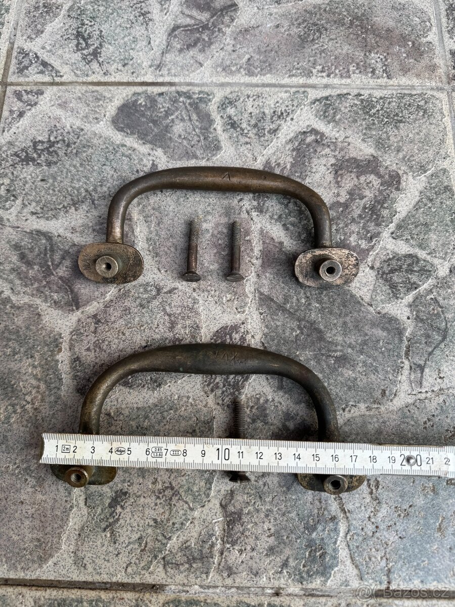 Starožitná mosazná madla - 6