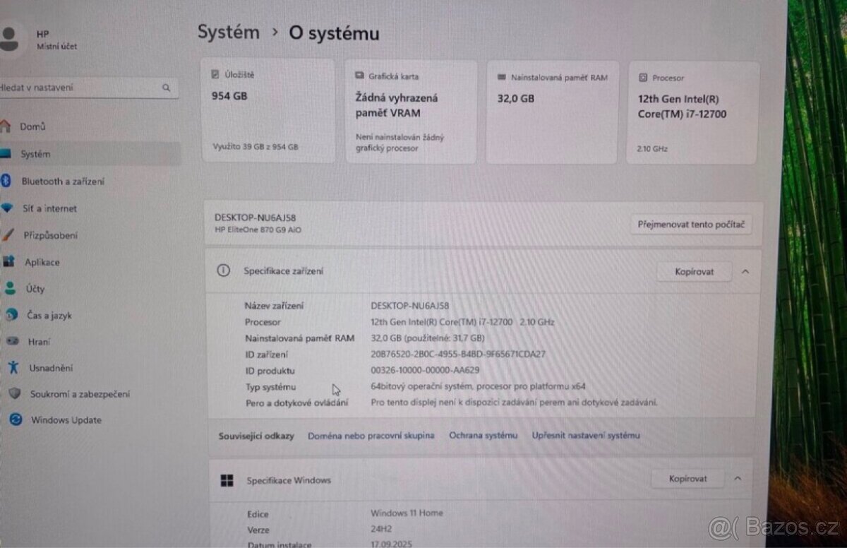 HP EliteOne 840 All-in-One 23,8”/i7-12700/32GB RAM/1TB SSD - 6