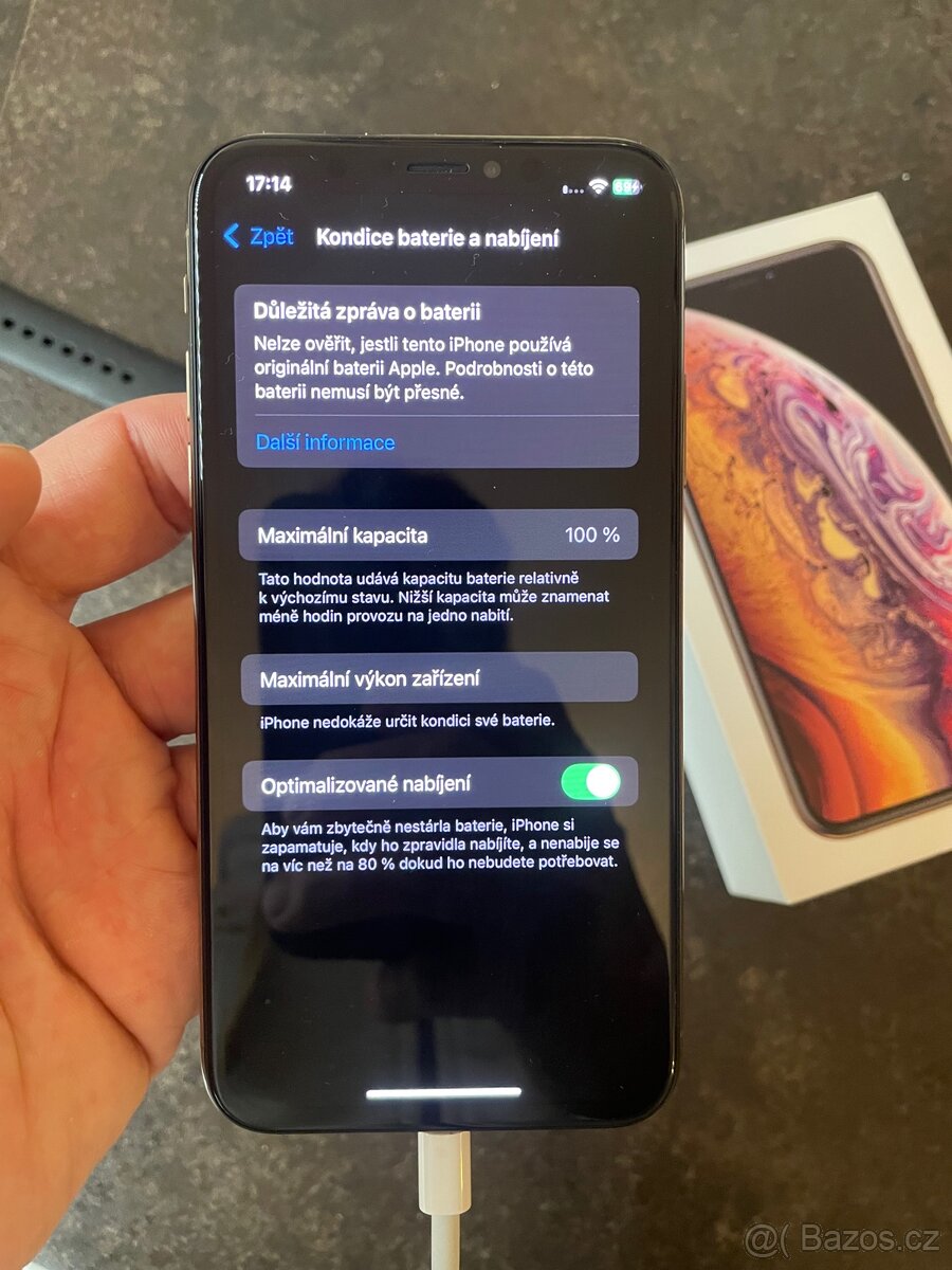 iPhone XS 64 GB zlatý, top stav, nova baterie - 6