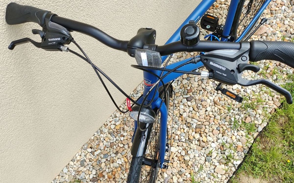 Pánské silniční trekingové kolo ALUMINIUM rám + světla - 6