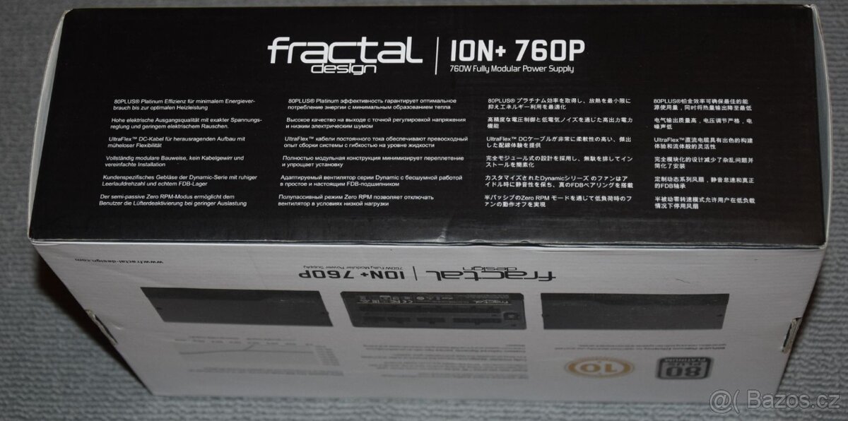 Fractal Design ION+ 760P plně modulární, tichý, PLATINUM - 6