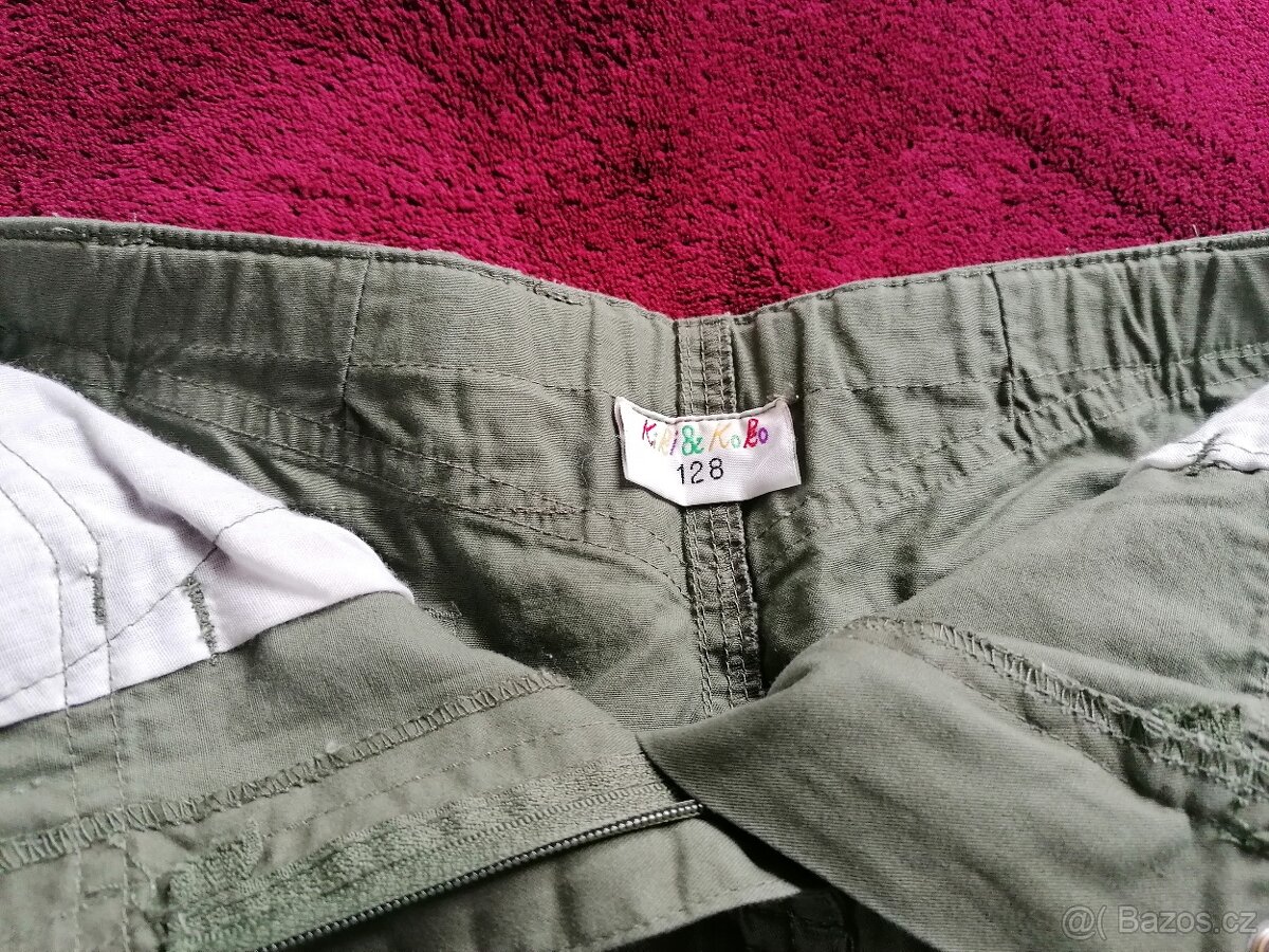 Dívčí sukýnka, vel. 128, barva khaki - 6