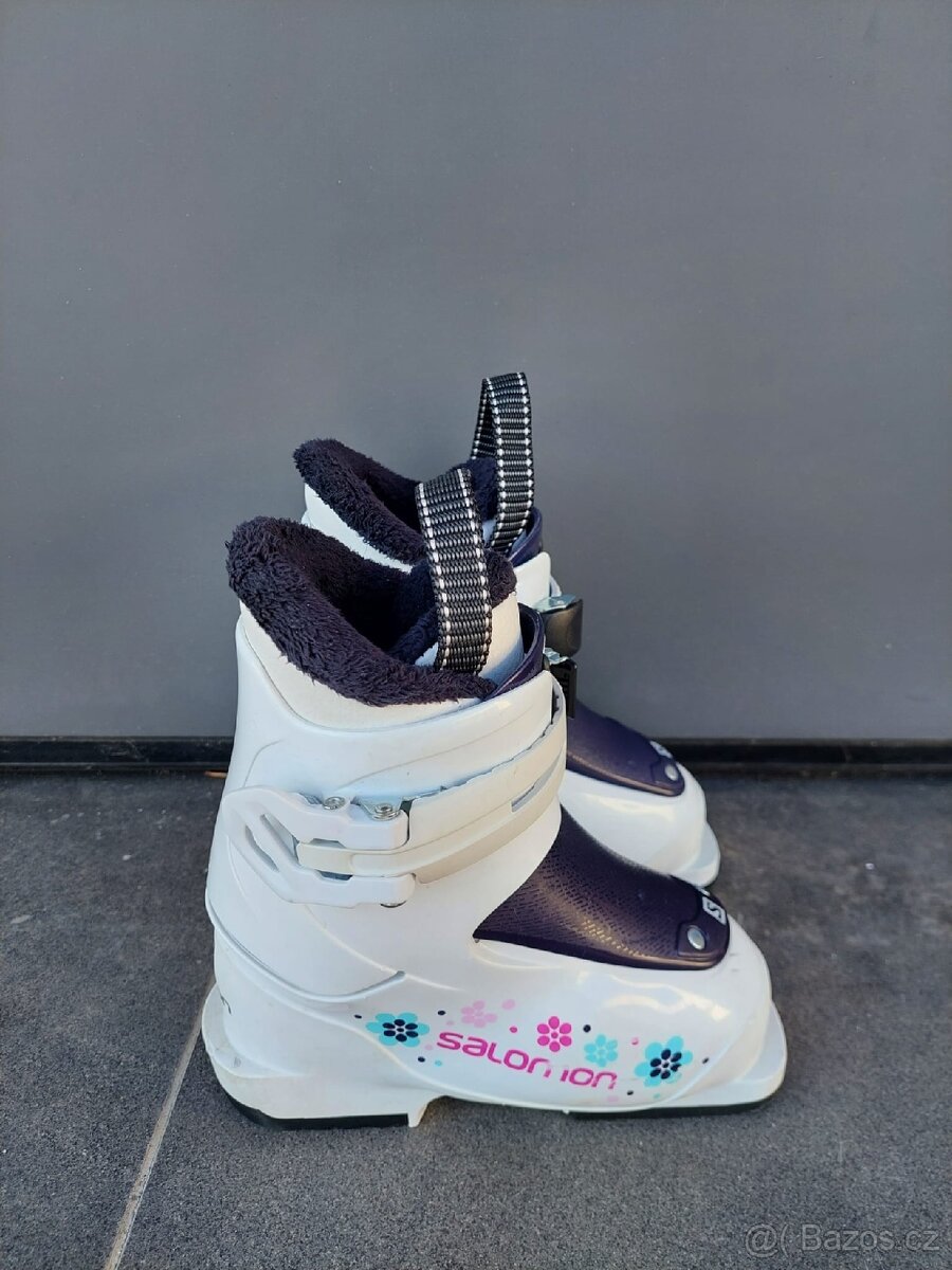 Dětské lyže K2, 76 cm + lyžáky SALOMON - 6