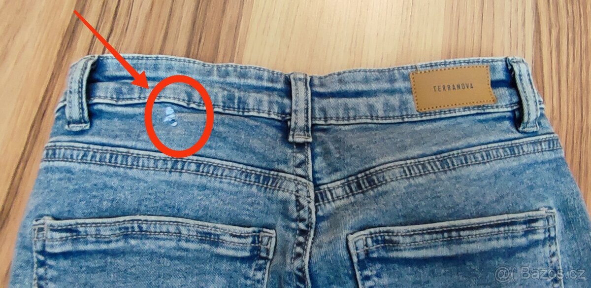 Dívčí světlé jeansy, vel. 36 - 6