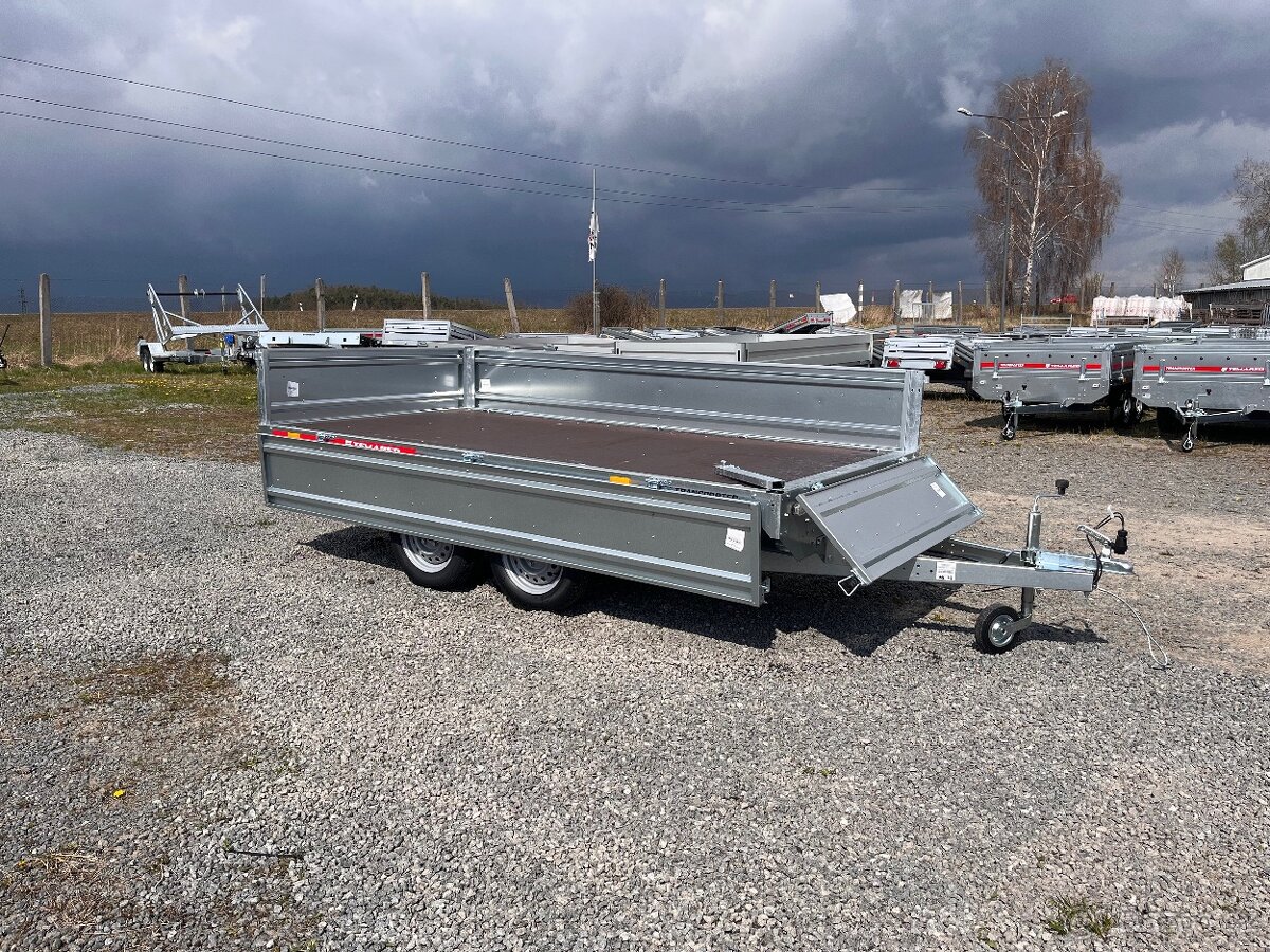 Přívěsný vozík, plato, 304x153 cm, 750 kg - 6
