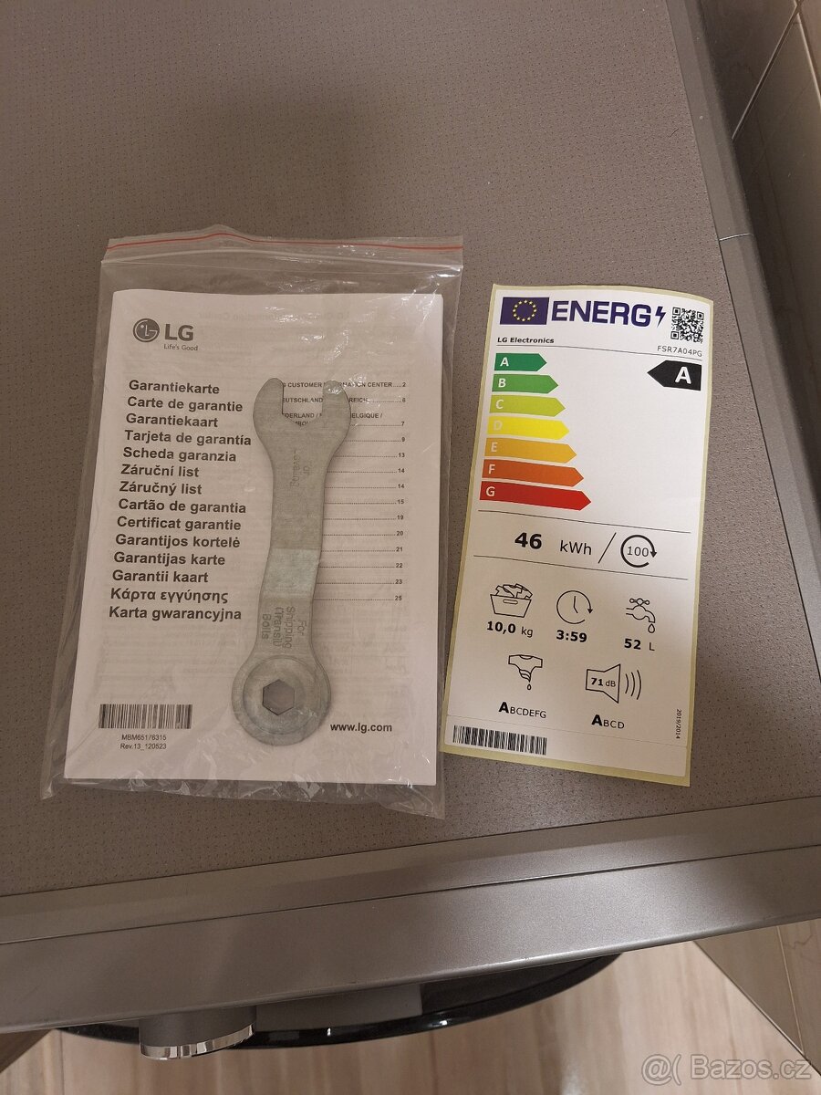 Pračka LG FSR7A04PG stále v záruce do 08/2026 - 6