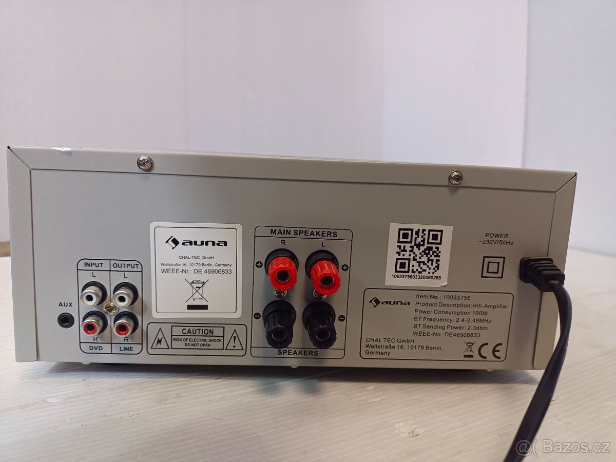 AUNA stereo zesilovač typ10033756, USB,SD,Bluetooth - 6