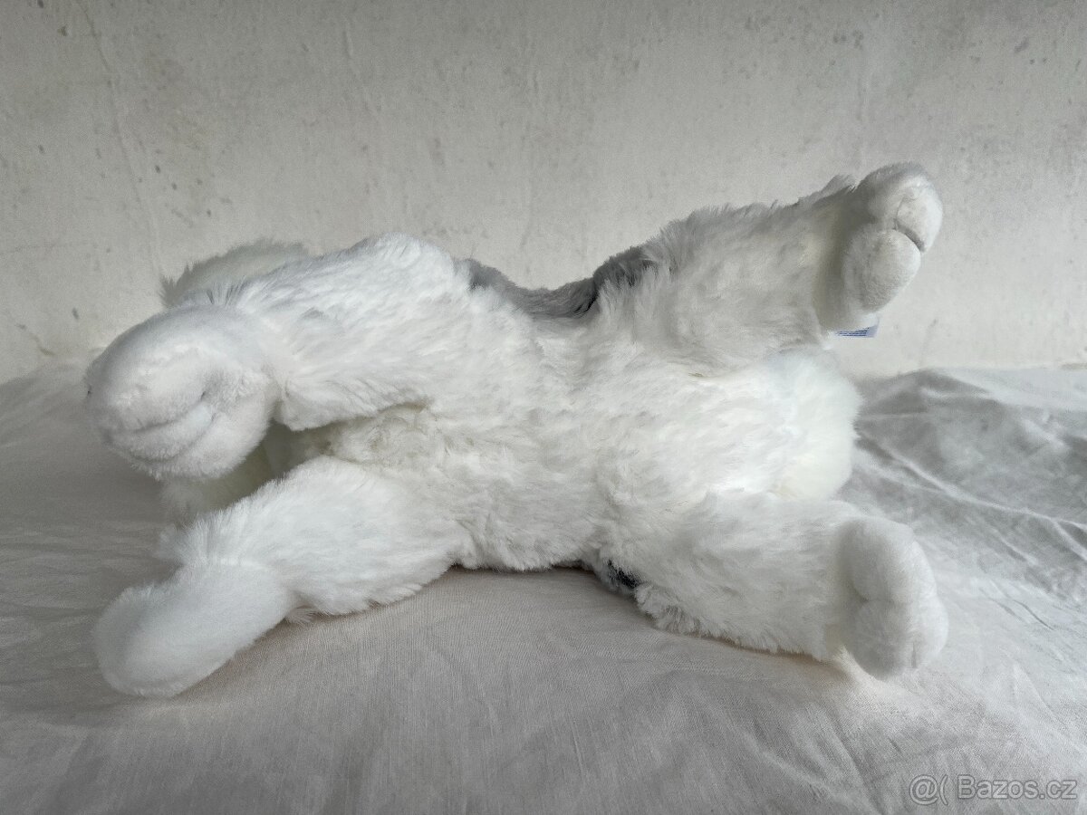 Plyšový pejsek husky ležící - 6
