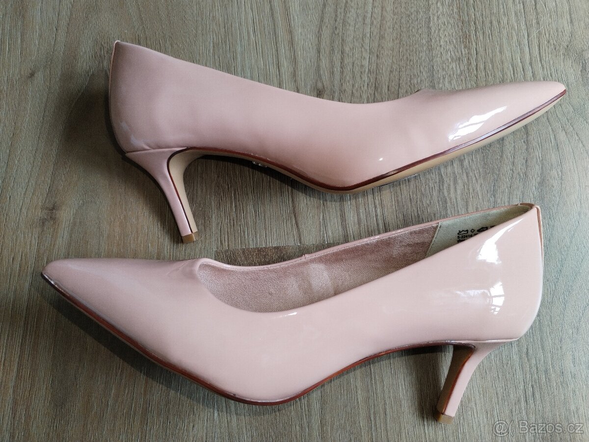 Nové lodičky s.Oliver 41 lesklé růžové - 6