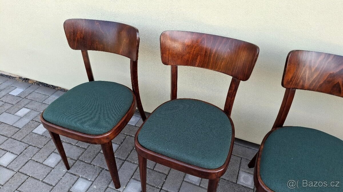 Polstrované jídelní židle THONET 6ks - 6