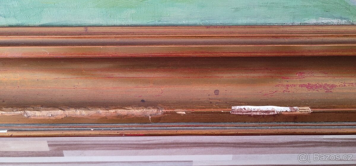 Obraz krajina, olejomalba. - 6