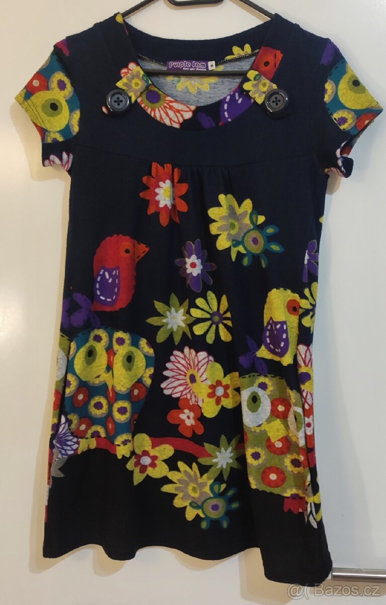 Úpletové šaty Purple Jam - 6