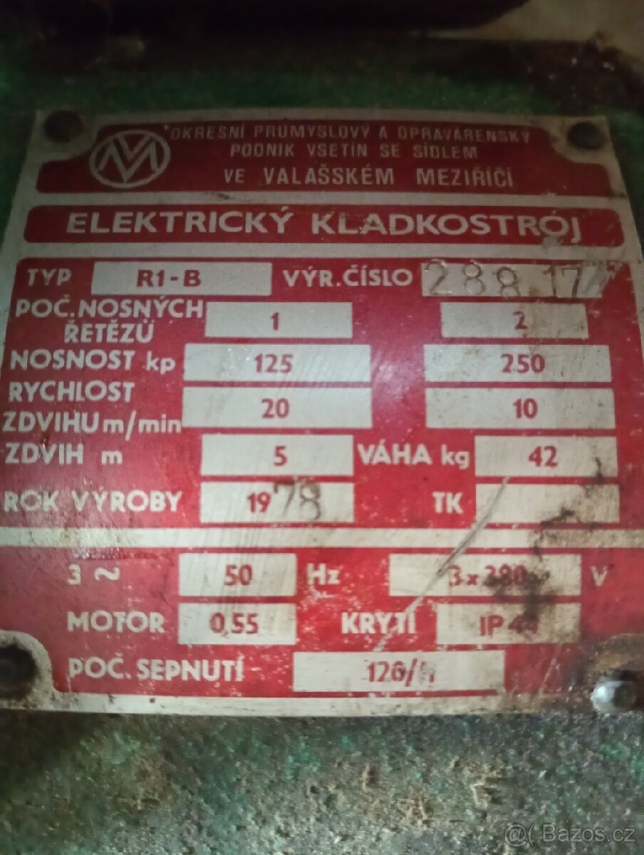 Kladkostroj na 380 V - 6