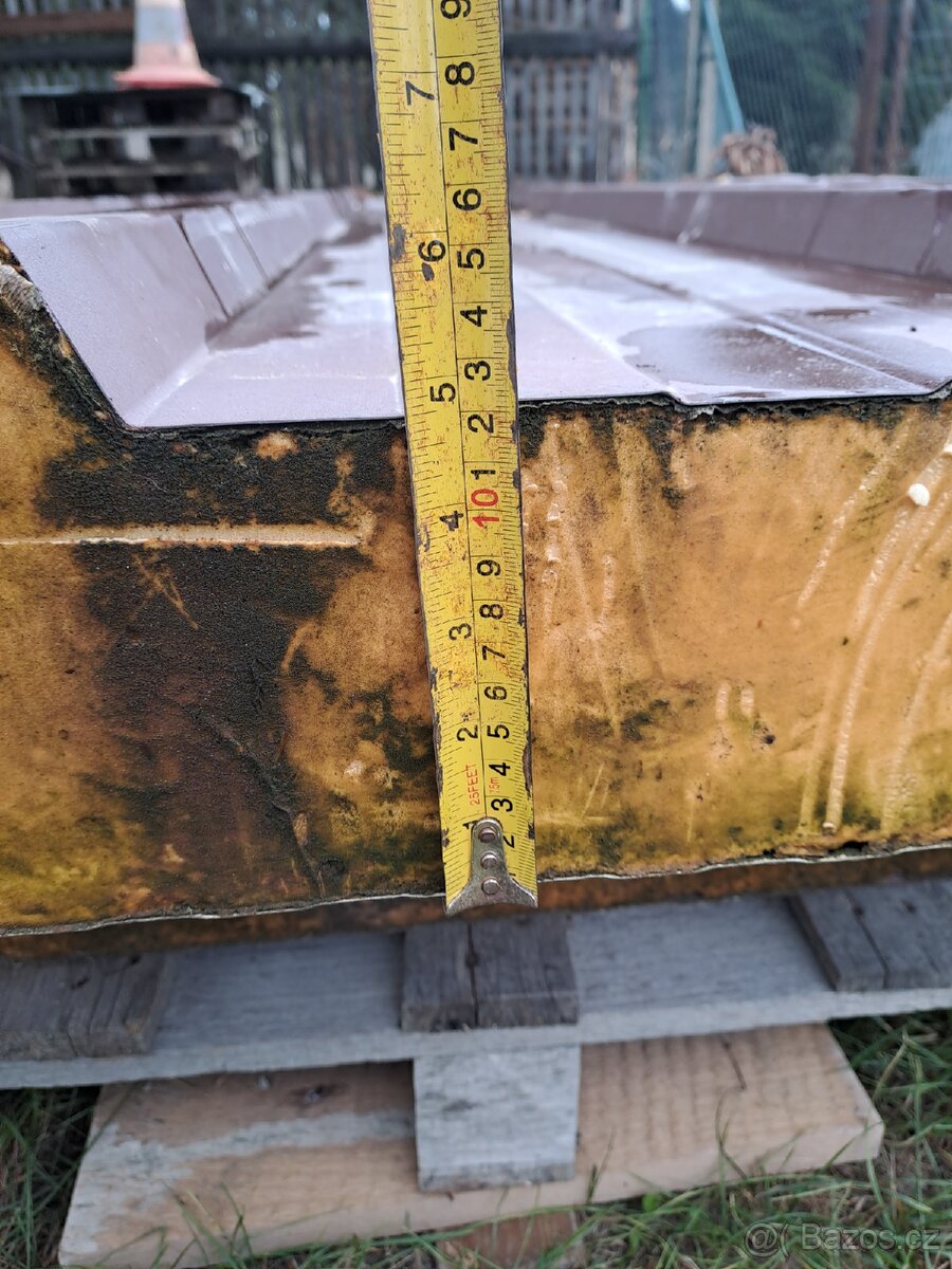 Střešní sendvičový PUR panel 12cm - 2ks - trapez - 6