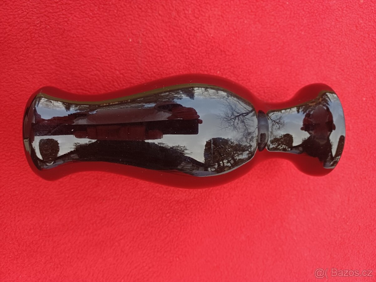 Skleněná vázička - hyalit? - 6