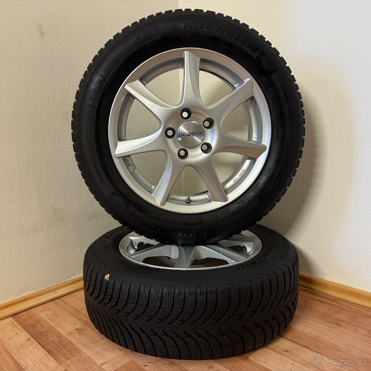 AUDI/VW TOURAN 5x112 R16 ET44+ZIMNÍ 205/60R16 6,5/6mm - 6