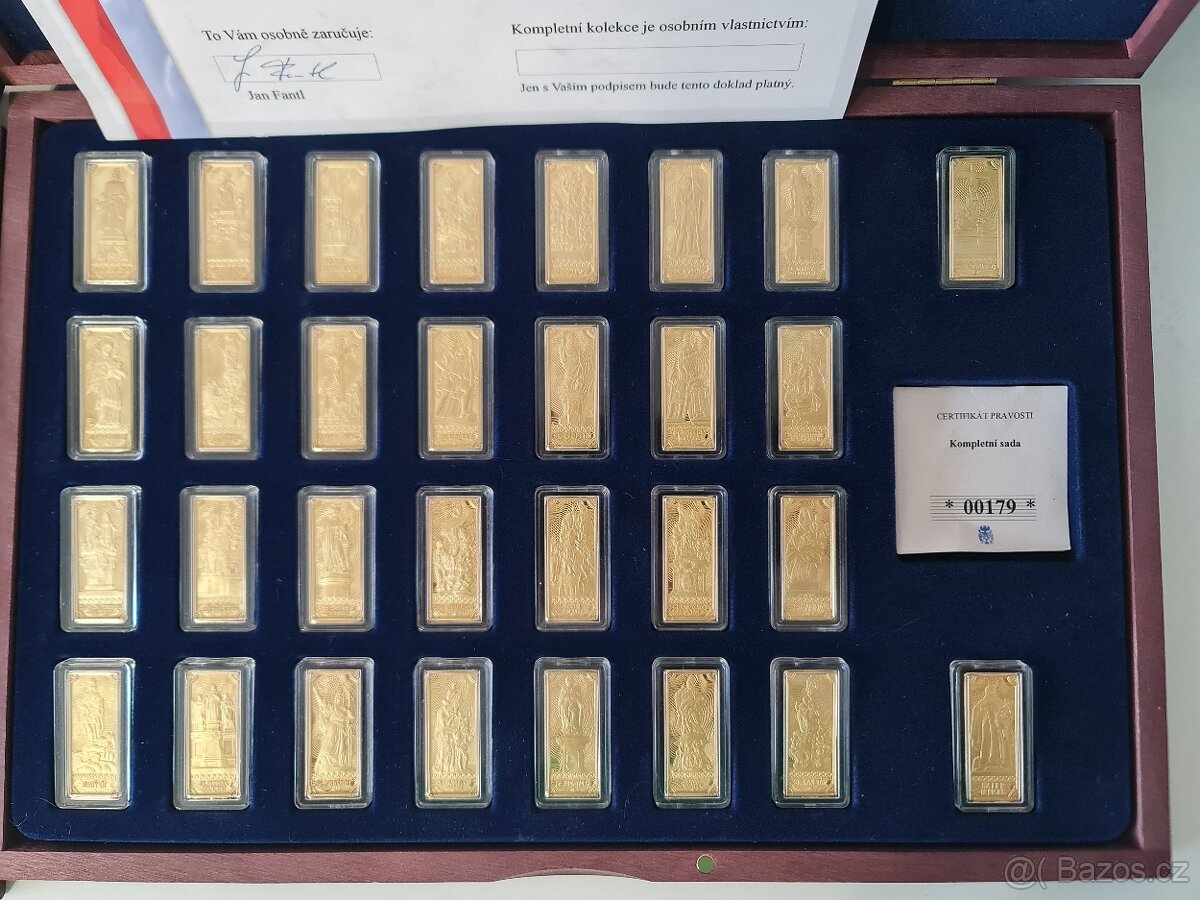 LUXUSNÍ Pozlacené cihličky korunovační klenoty - 6