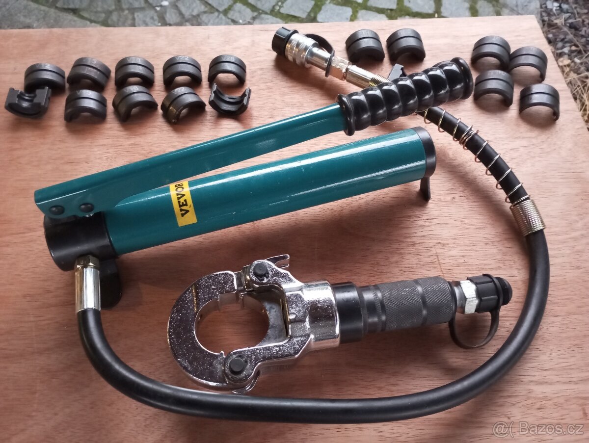 Hydraulické lisovací kleště, tlak 8 tun na ALPEX nebo měď - 6