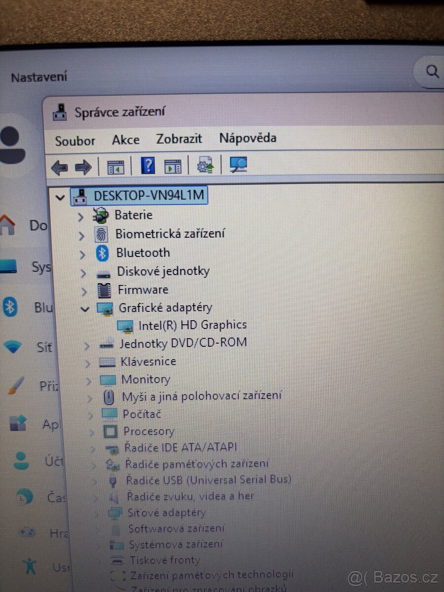 Lenovo B50-80 s nabíječkou Intel Pentium CPU 3825U 1,90GHz R - 6